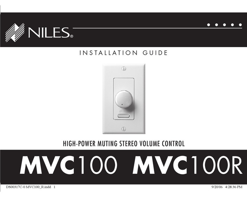 Niles MVC100 User manual Niles MVC100 User manual