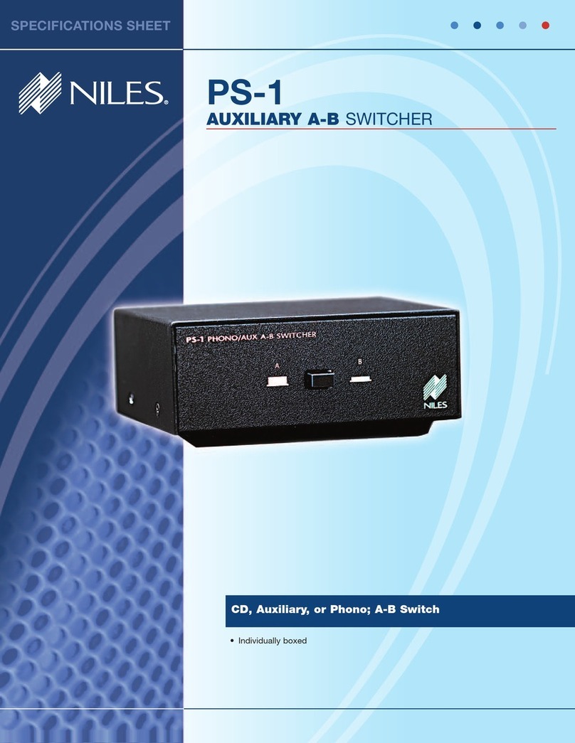 Niles Niles PS-1 Specification sheet
