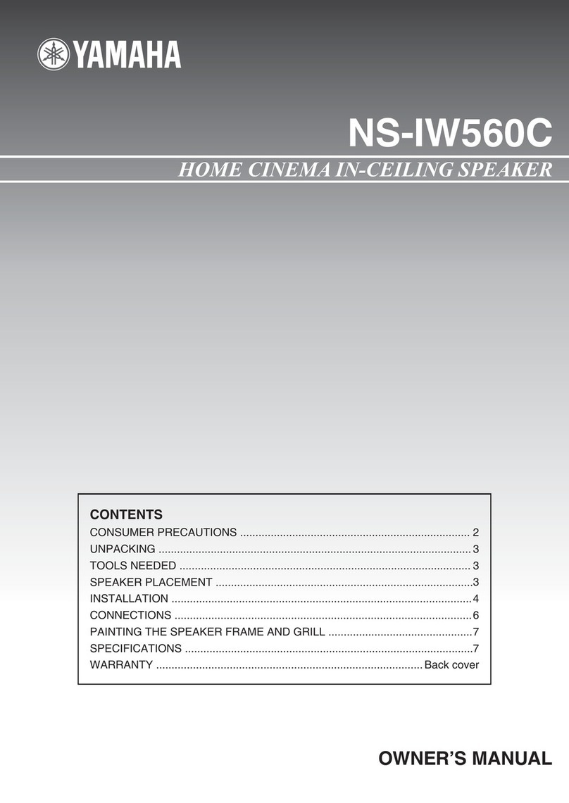Yamaha NS-IW560C User manual
