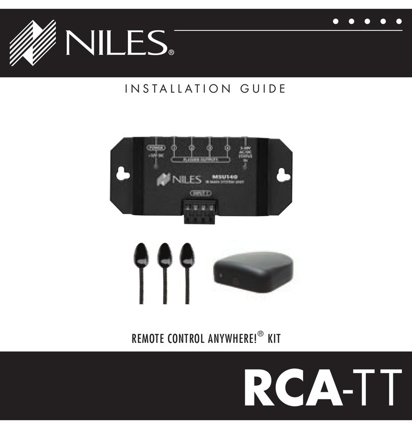 Niles RCA-TT installation guide
