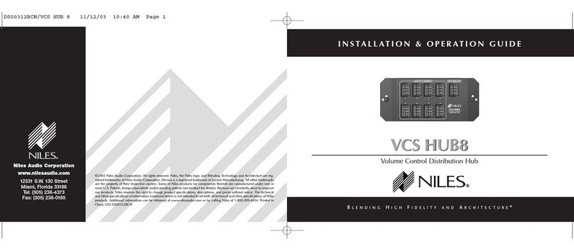 Niles VCS HUB8 Operating instructions