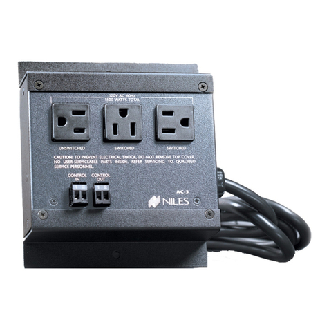 Niles Voltage Activated AC Outlet AC-3 operating instructions Niles Voltage Activated AC Outlet AC-3 operating instructions