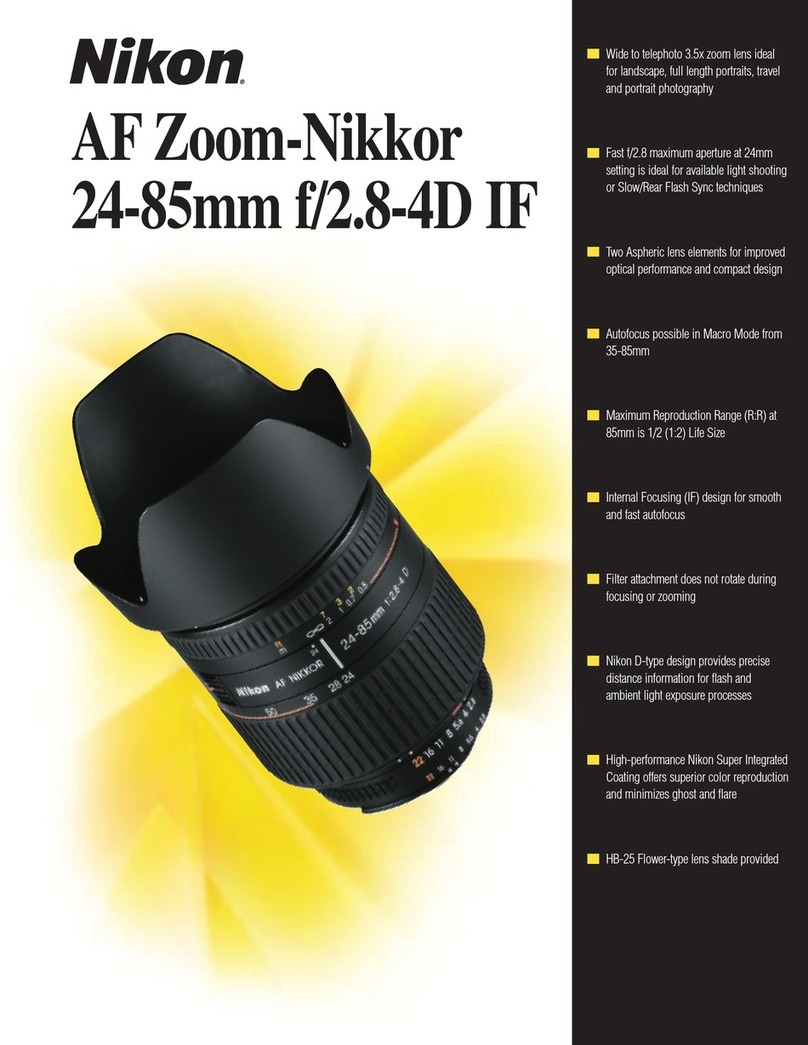 Nikon AF Zoom-Nikkor 24-85mm f/2.8-4D IF User manual