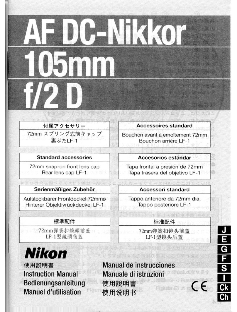 Nikon AF DC-Nikkor 105mm f/2 D instruction manual Nikon AF DC-Nikkor 105mm f/2 D instruction manual