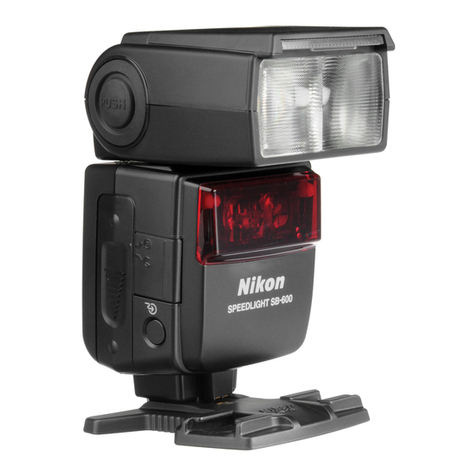 Nikon SB600 - SB 600 - Hot-shoe clip-on Flash instruction manual
