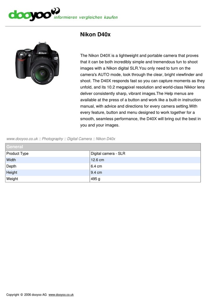 Nikon D40X User manual
