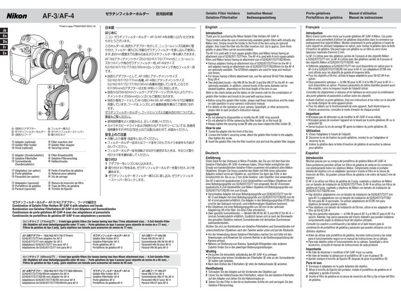 Nikon AF-4 User manual