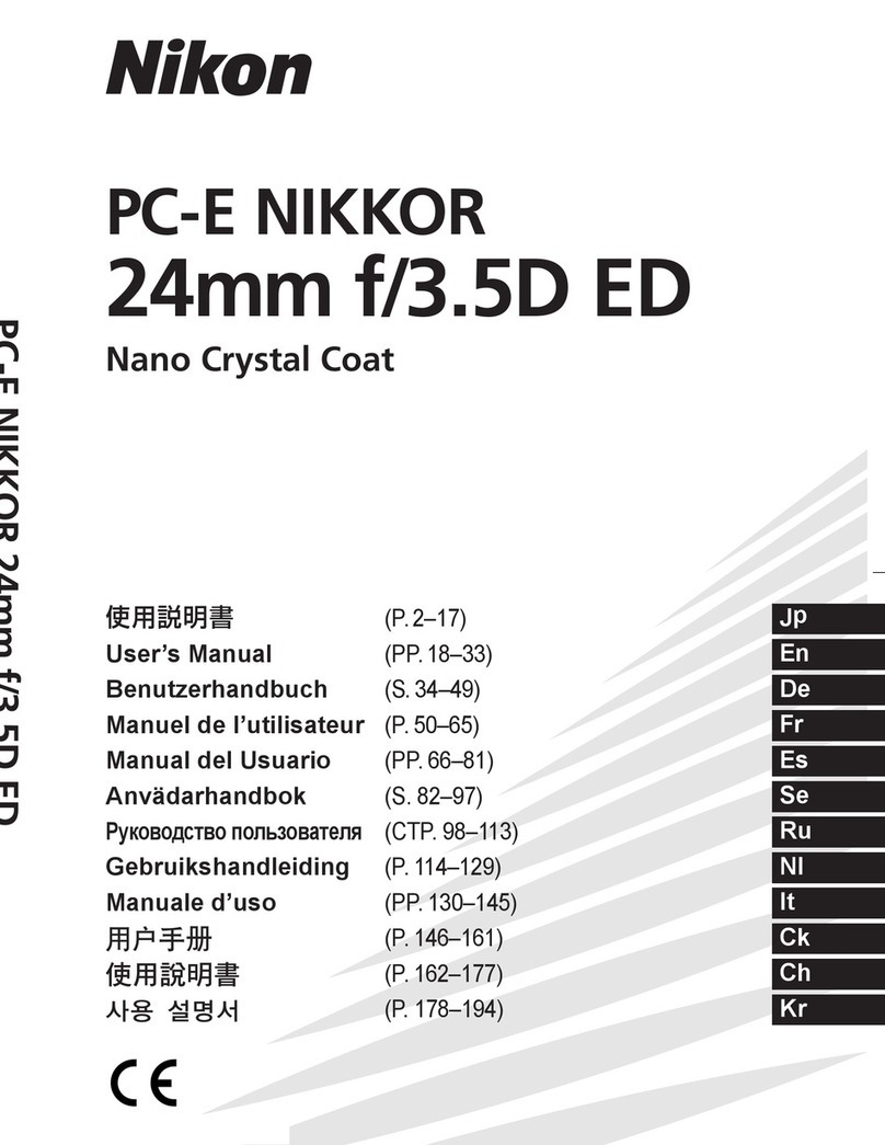 Nikon PC-E user manual