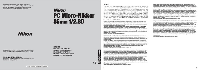 Nikon f/2.8D instruction manual