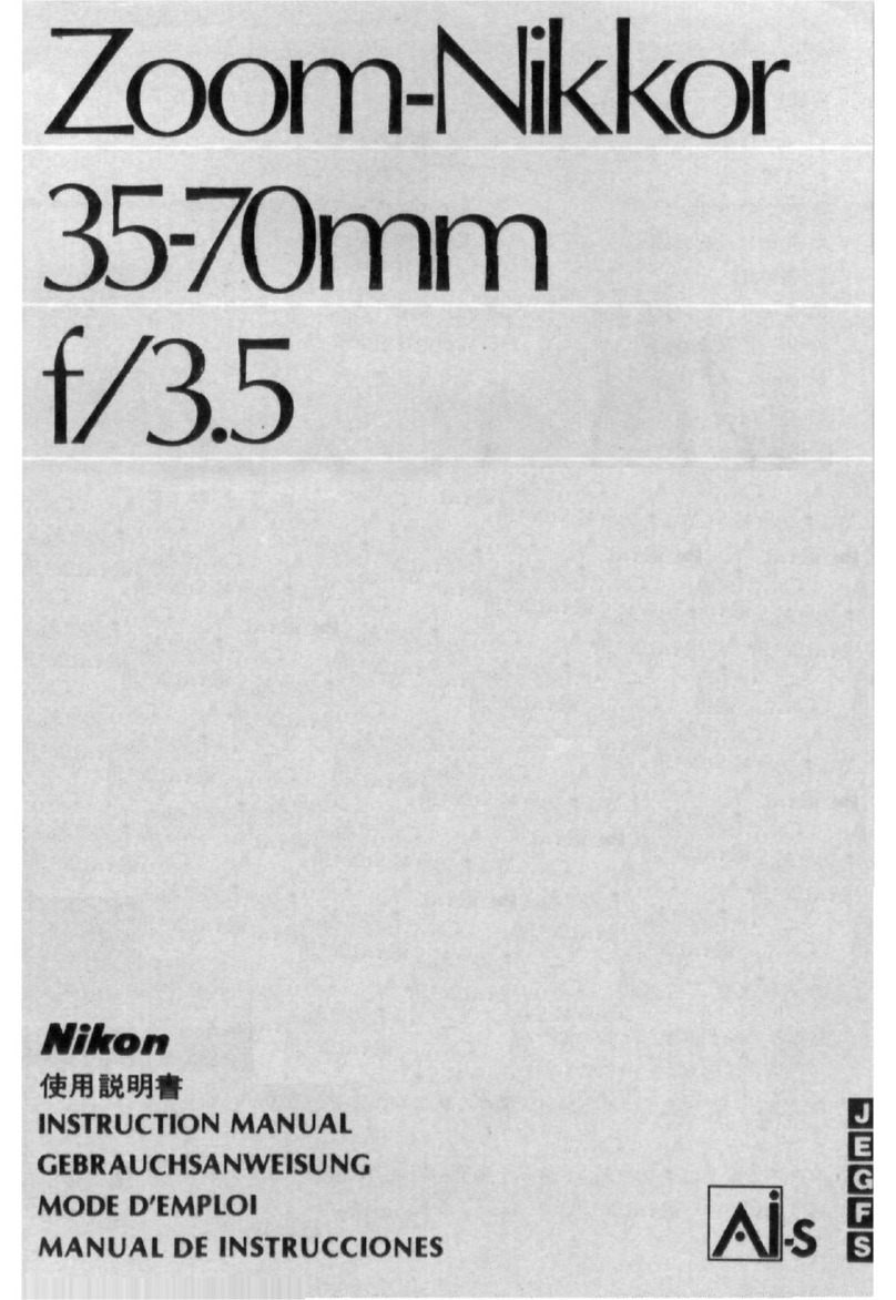 Nikon Camera Lens instruction manual