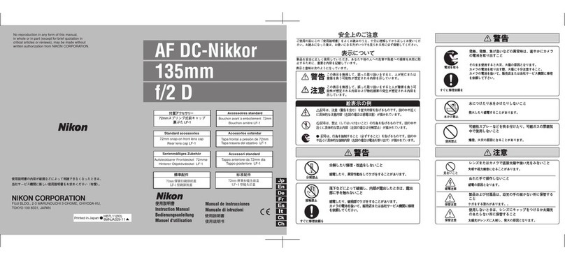 Nikon f/2 D User manual