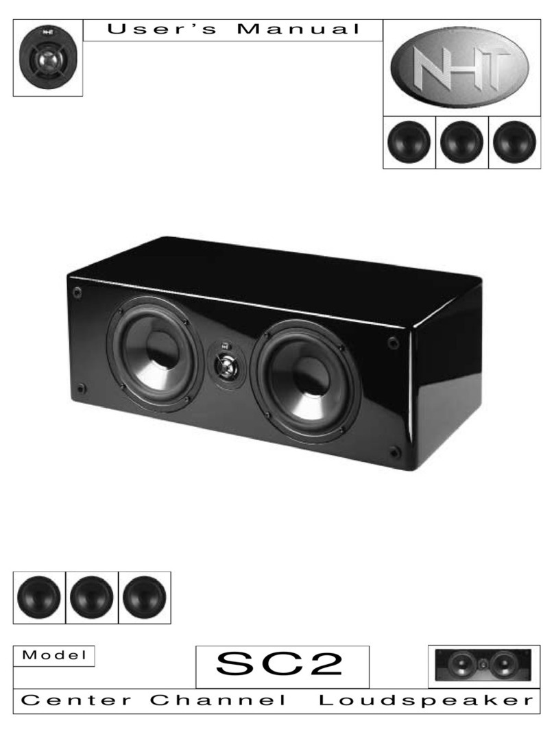 NHT SB2 User manual