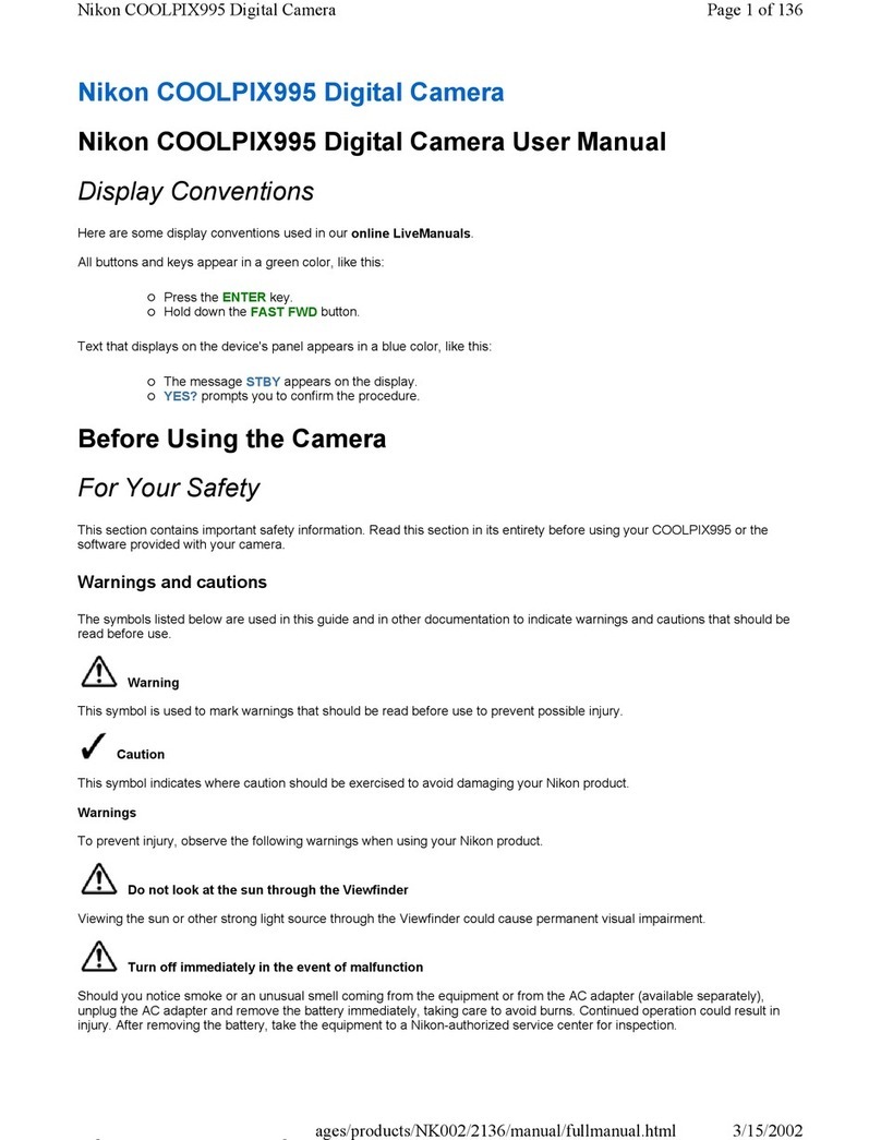 Nikon COOLPIX995 User manual