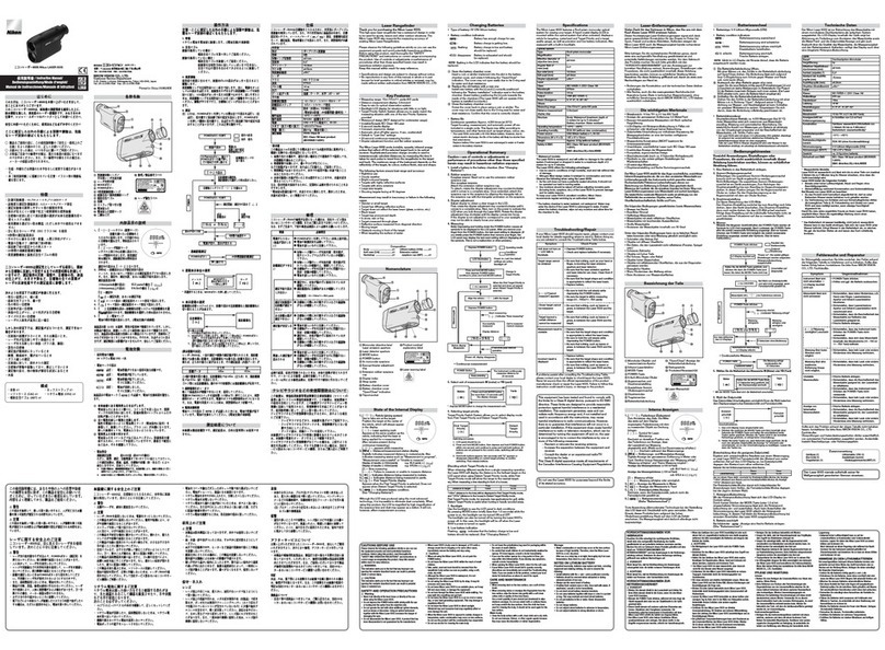 Nikon LASER 800S User manual