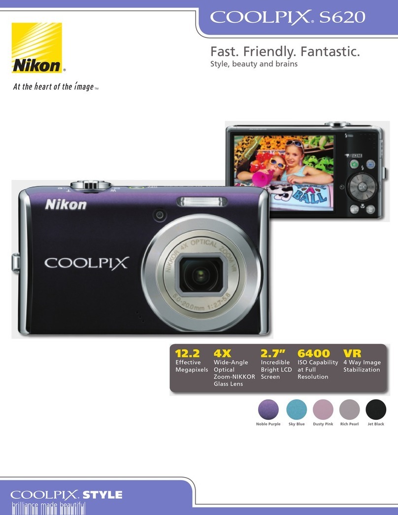 Nikon S620 User manual