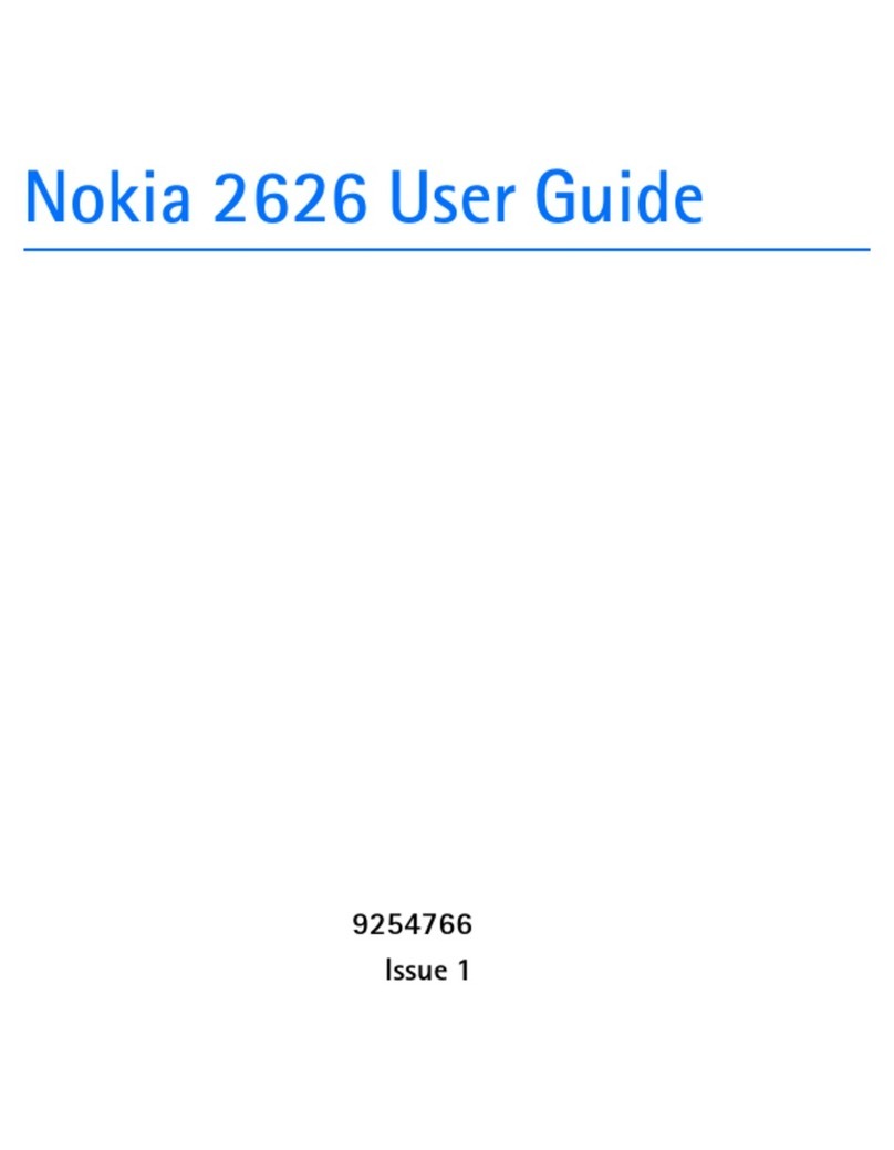 Nokia 2626 - Cell Phone - GSM User manual