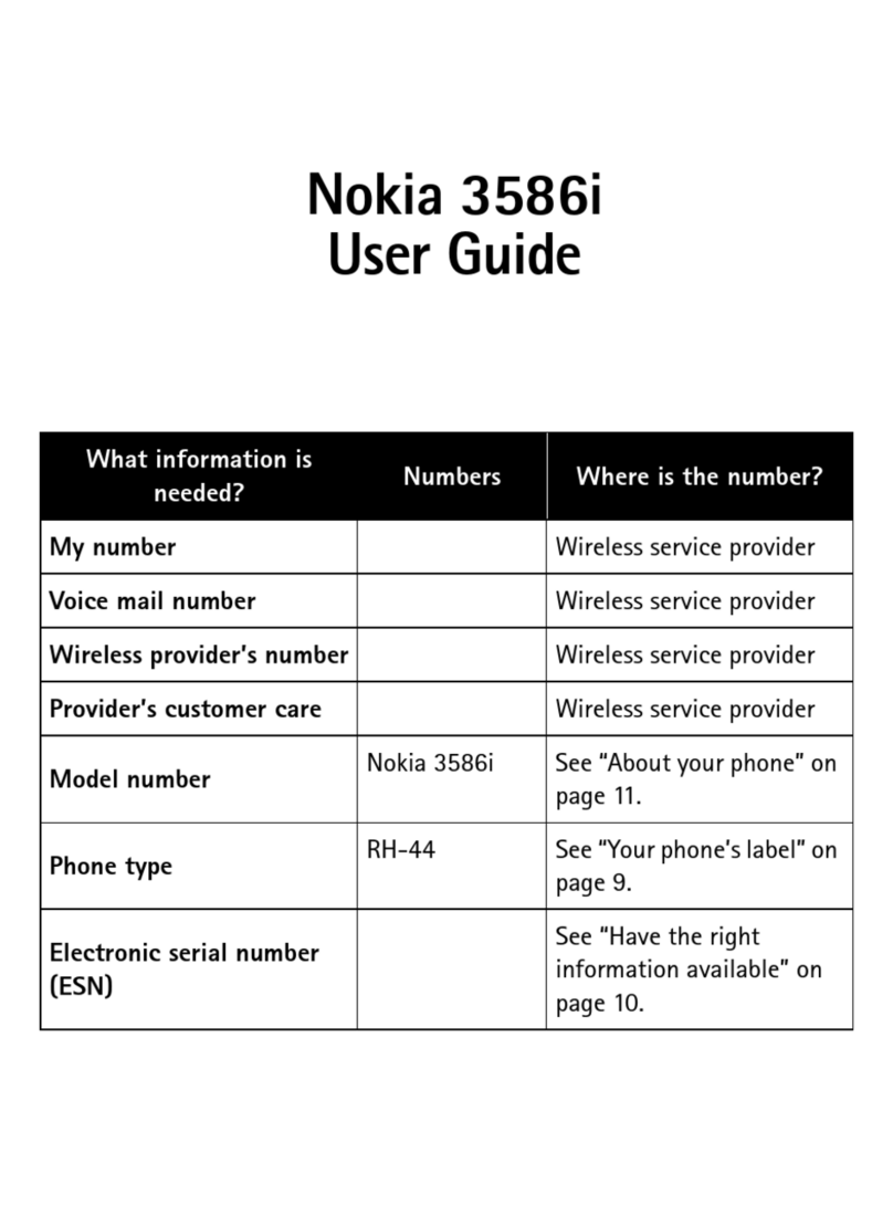 Nokia 3586i User manual