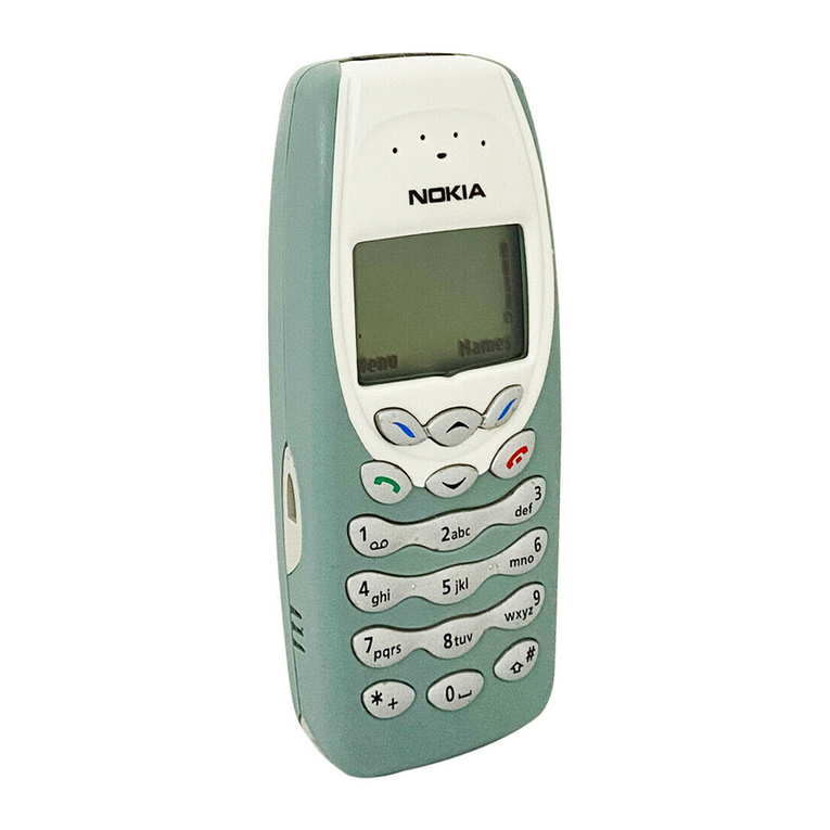 Nokia 3410 User manual