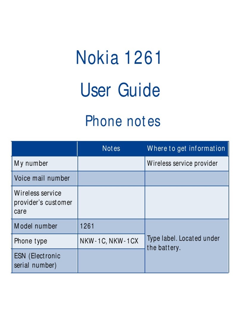 Nokia 1220 User manual