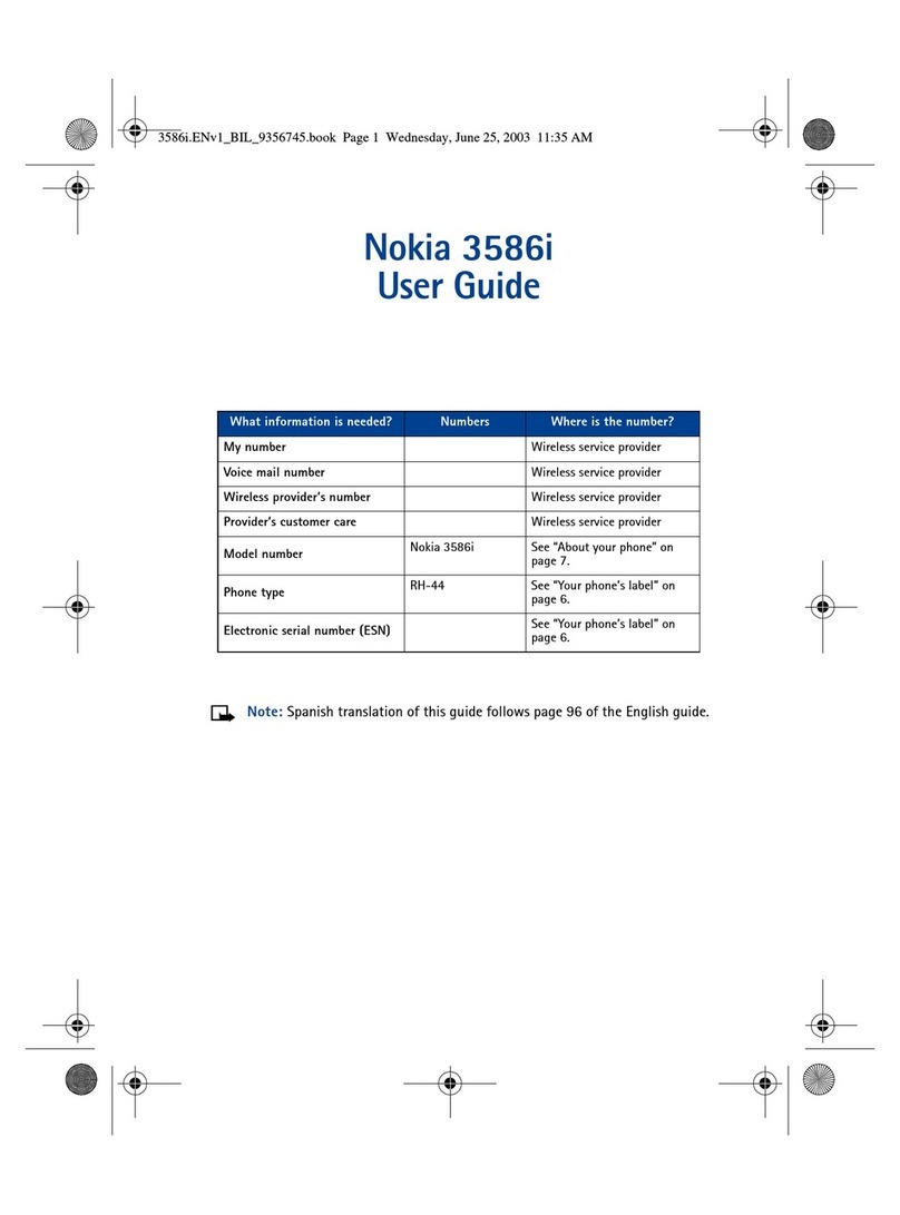 Nokia 3586i user guide