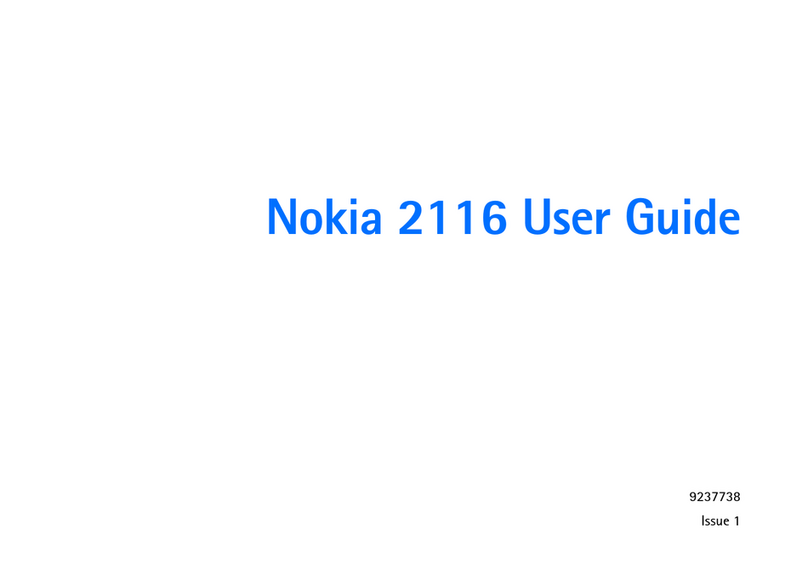 Nokia 2116 User manual Nokia 2116 User manual