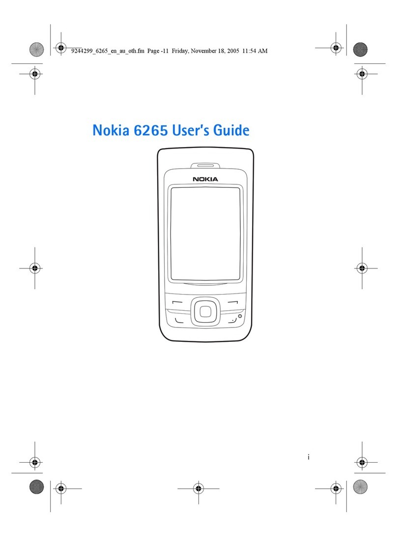 Nokia 6265 User manual