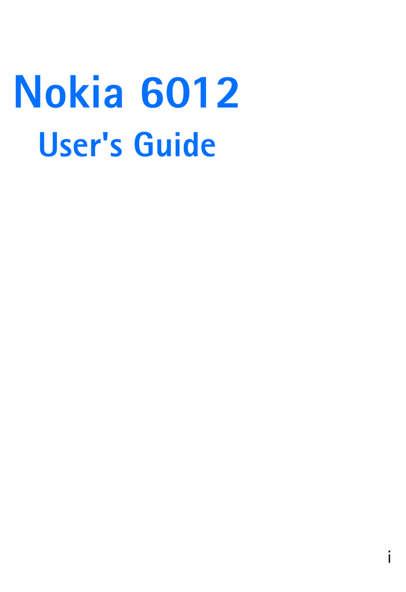 Nokia 6012 User manual