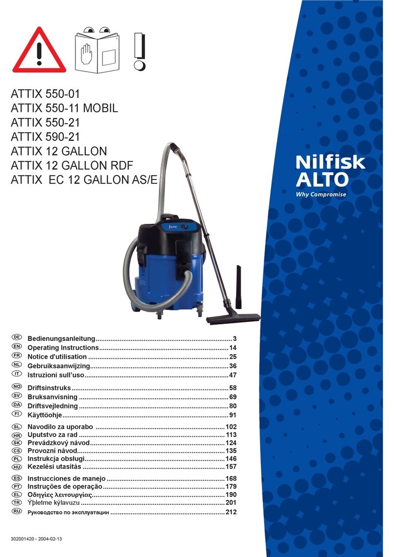 Nilfisk-ALTO ATTIX 550-01 Provozní návod