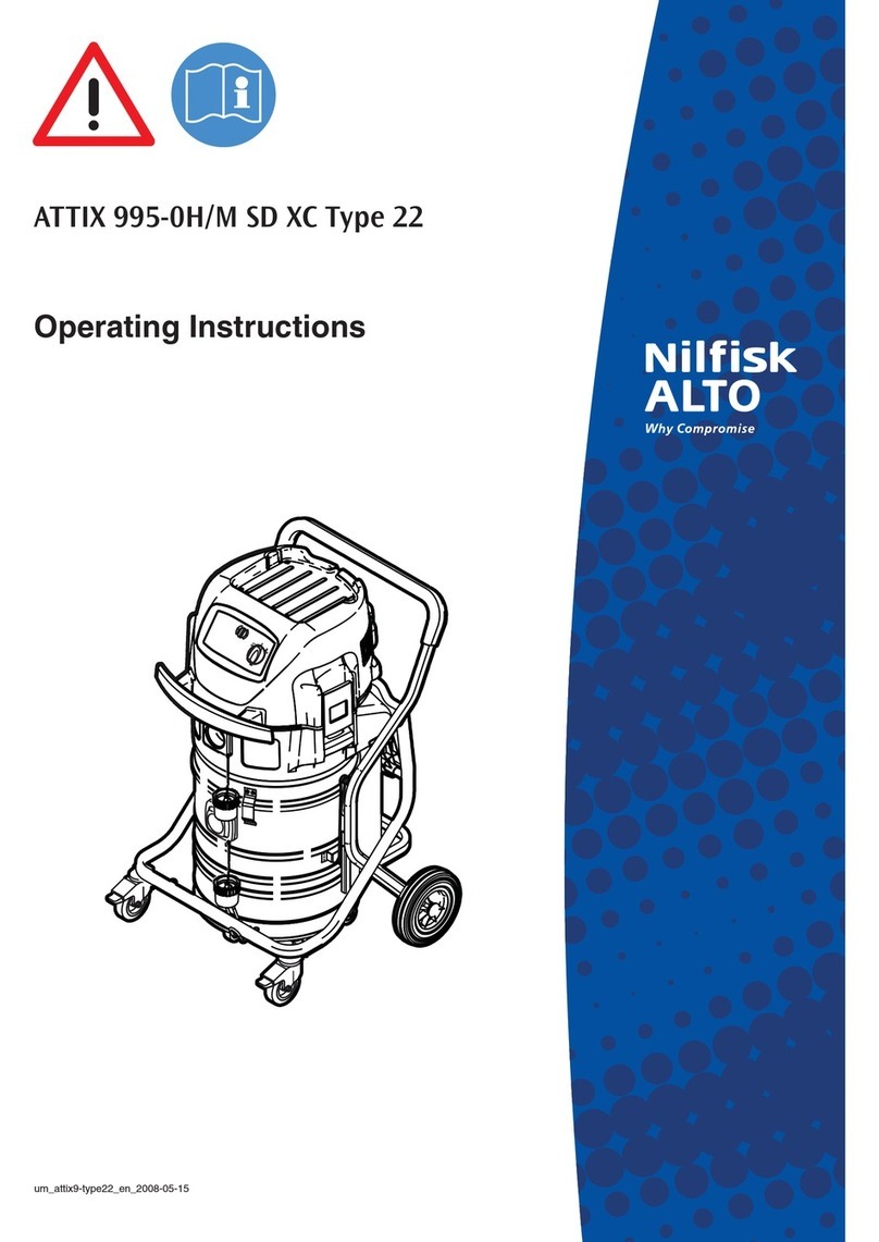 Nilfisk-ALTO ATTIX 995-0H/M SD XC Type 22 operating instructions