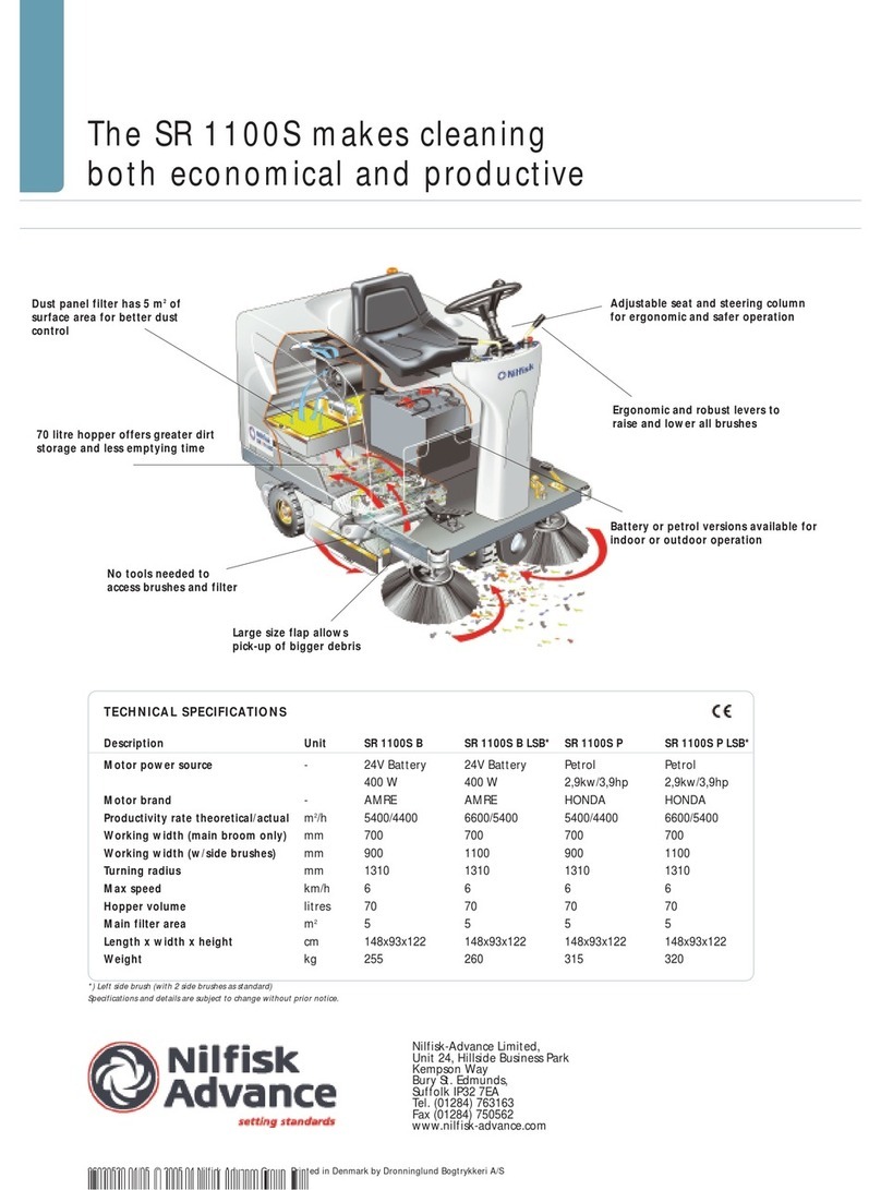Nilfisk-Advance SR 1100S User manual Nilfisk-Advance SR 1100S User manual