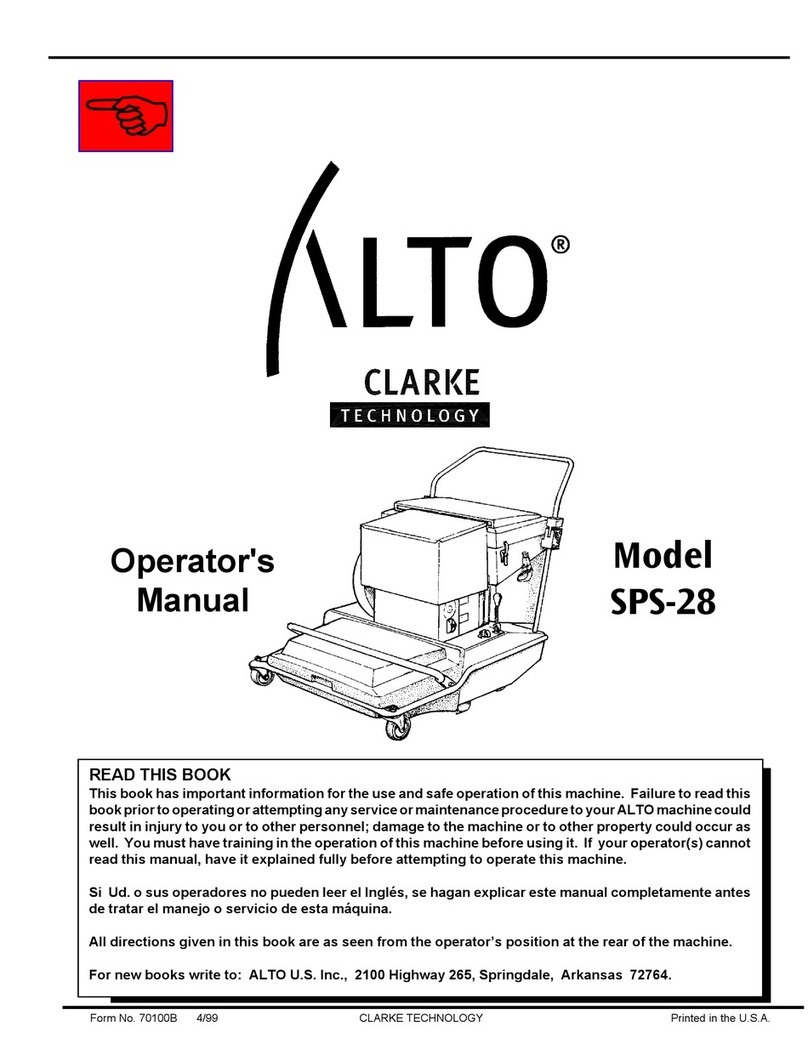 Clarke SPS-28 E Operator's manual