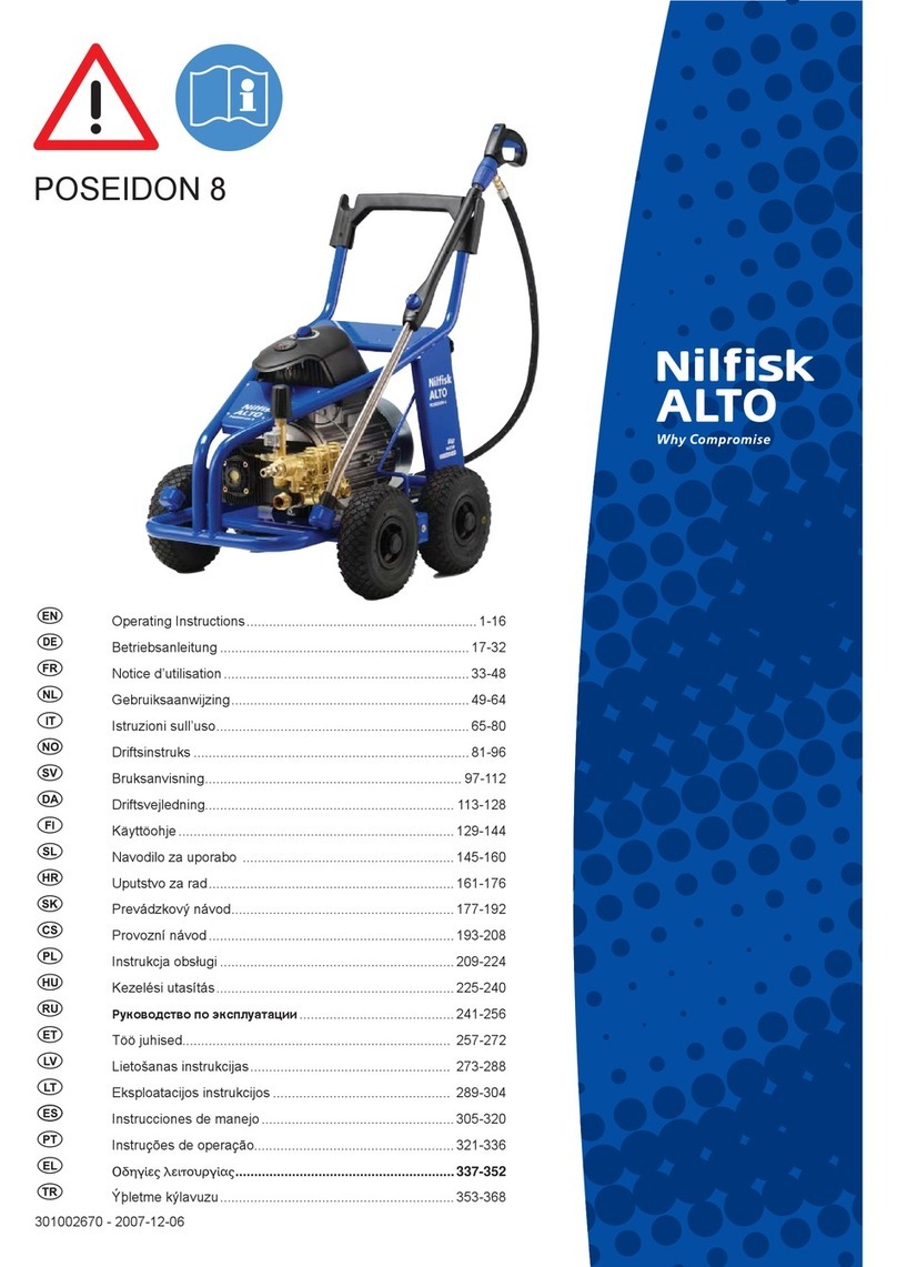 Nilfisk-ALTO POSEIDON 8 Operation and maintenance manual