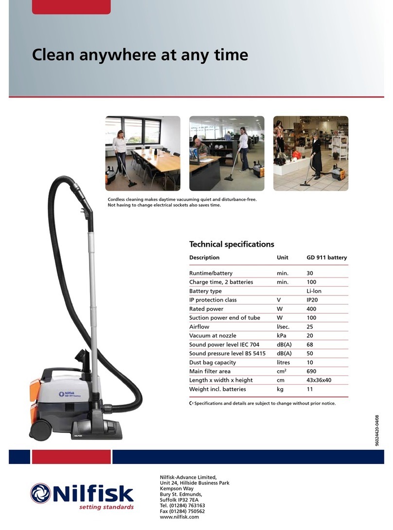 Nilfisk-Advance GD 911 Battery brochure