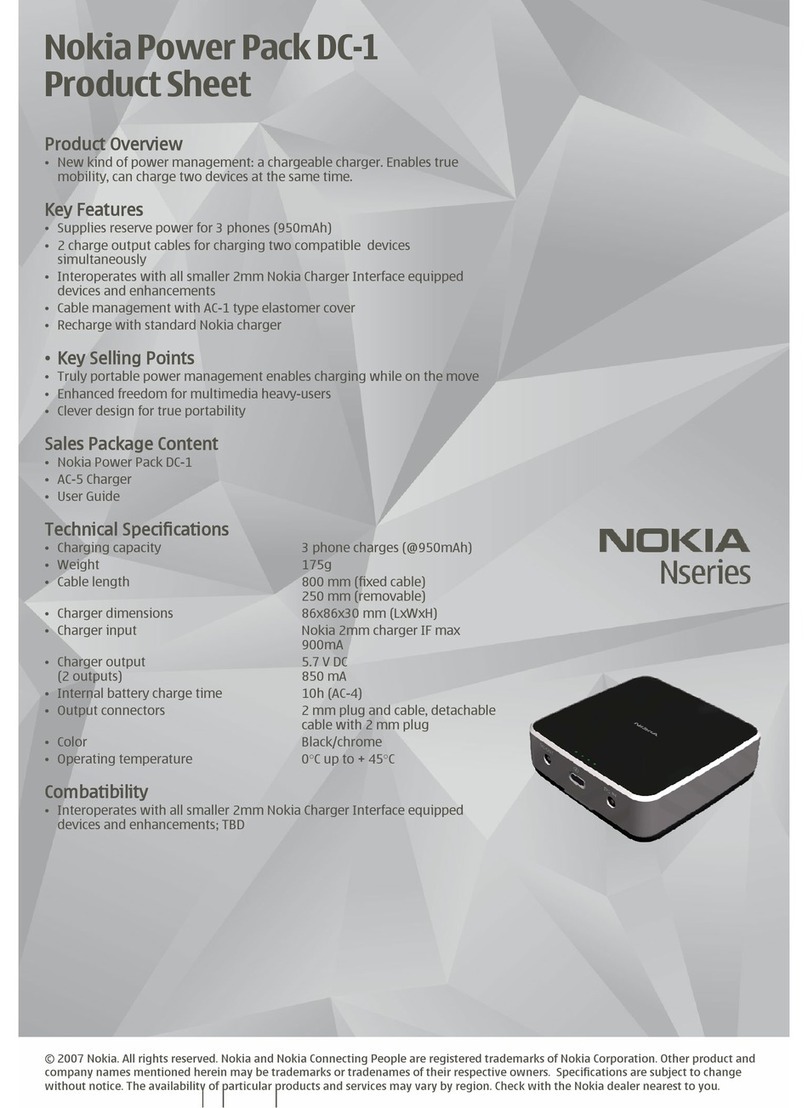 Nokia DC-1 Product sheet