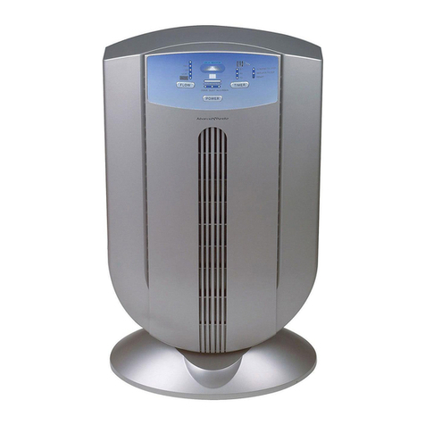 Advanced PureAir Air Purifier NEWPORT 9000 User manual