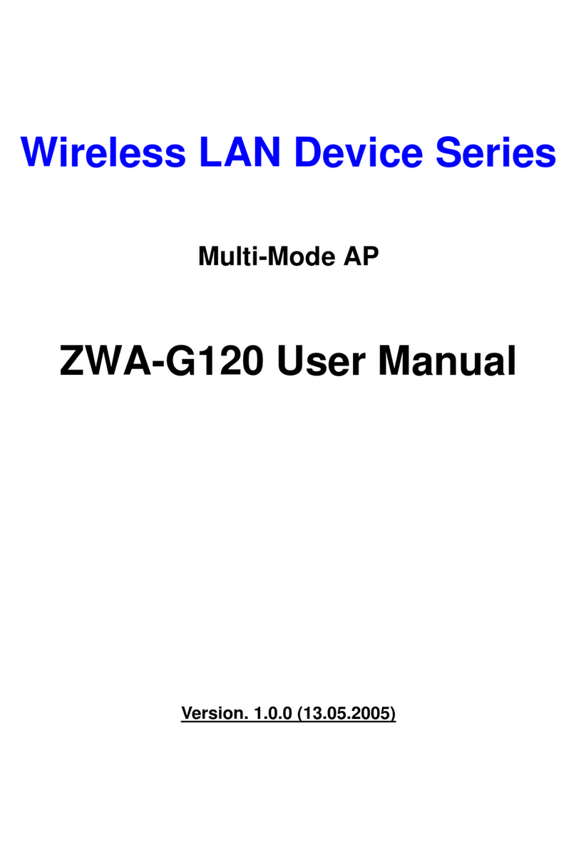 Ziwell Wireless LAN Device Series ZWA-G120 User manual