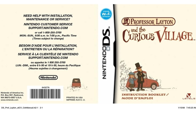 Nintendo Professor Layton and the Curious Village... Instruction booklet