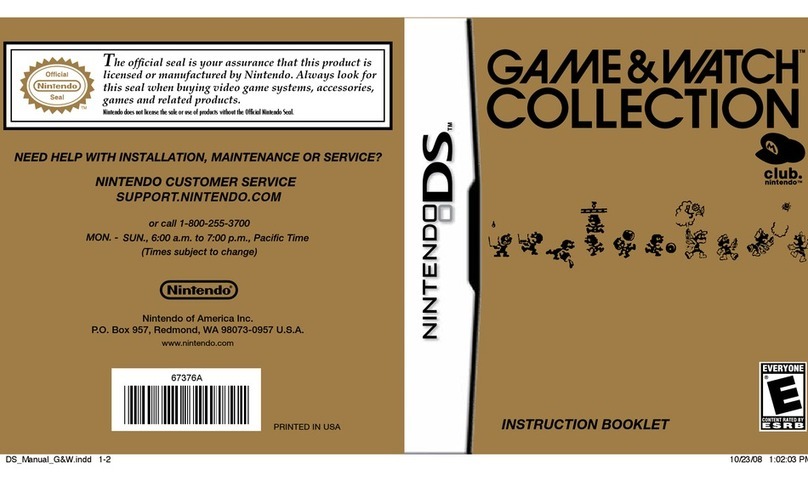 Nintendo Game and Watch Collection 67376A User manual