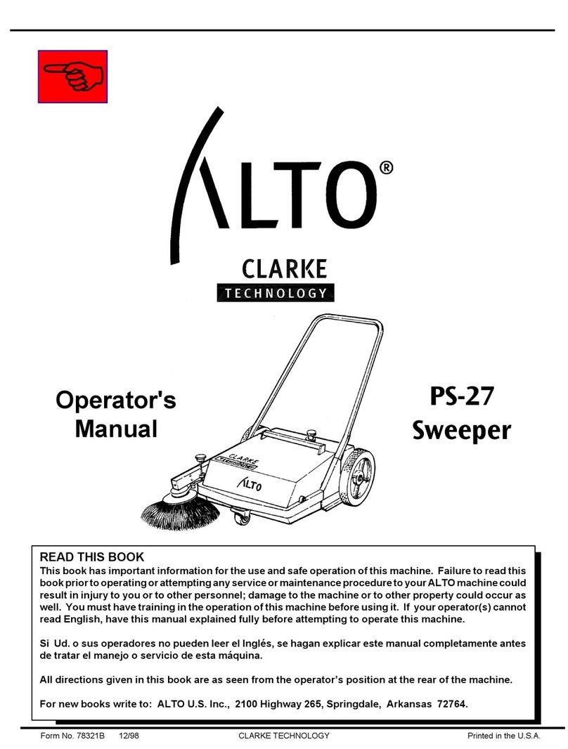 Alto Sweeper PS-27 Operator's manual