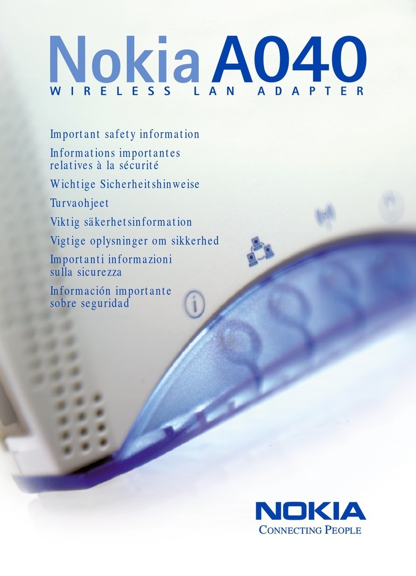 Nokia A040 Safety information