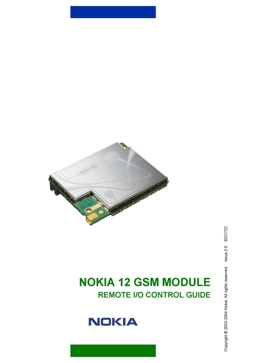 Nokia 12 GSM MODULE REMOTE I/O Control guide