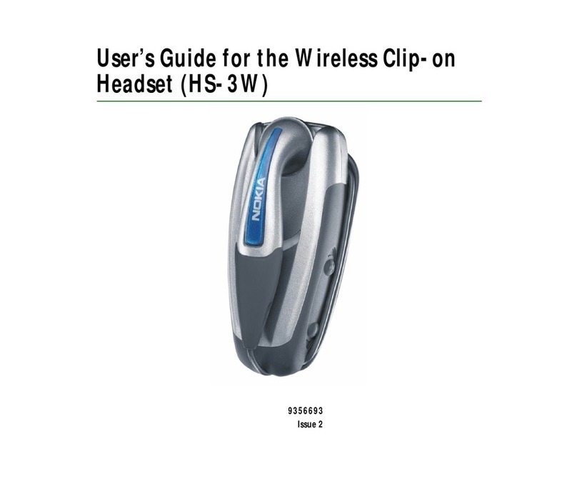 Nokia HS 3W User manual