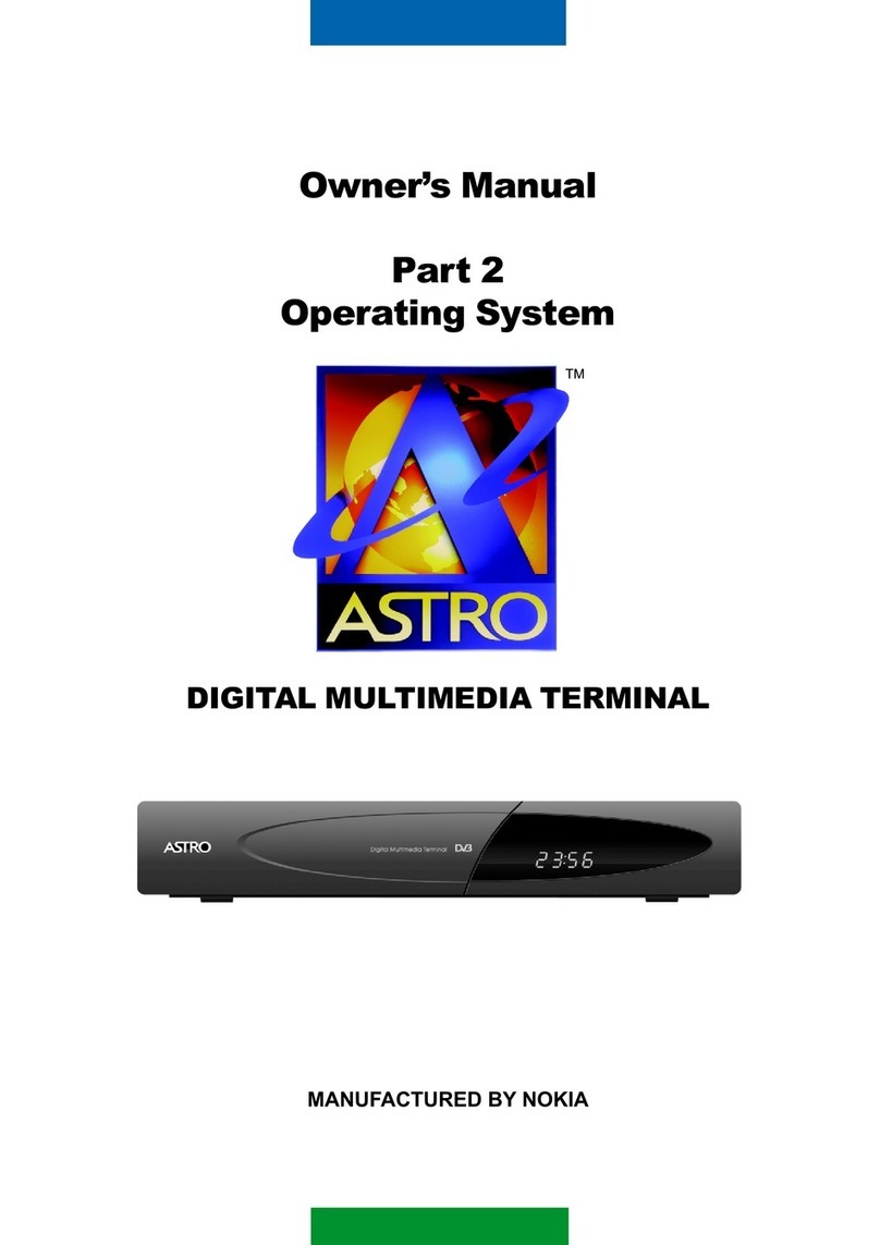 ASTRO DIGITAL MULTIMEDIA TERMINAL owner's manual