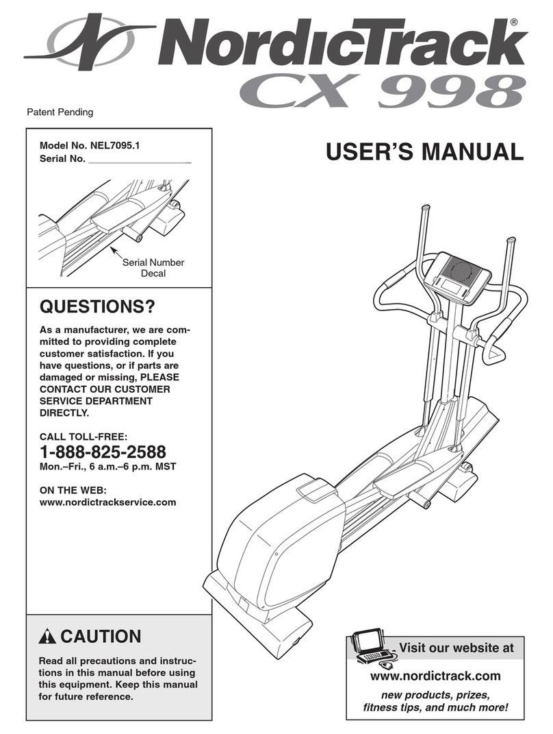 NordicTrack NEL7095.1 User manual
