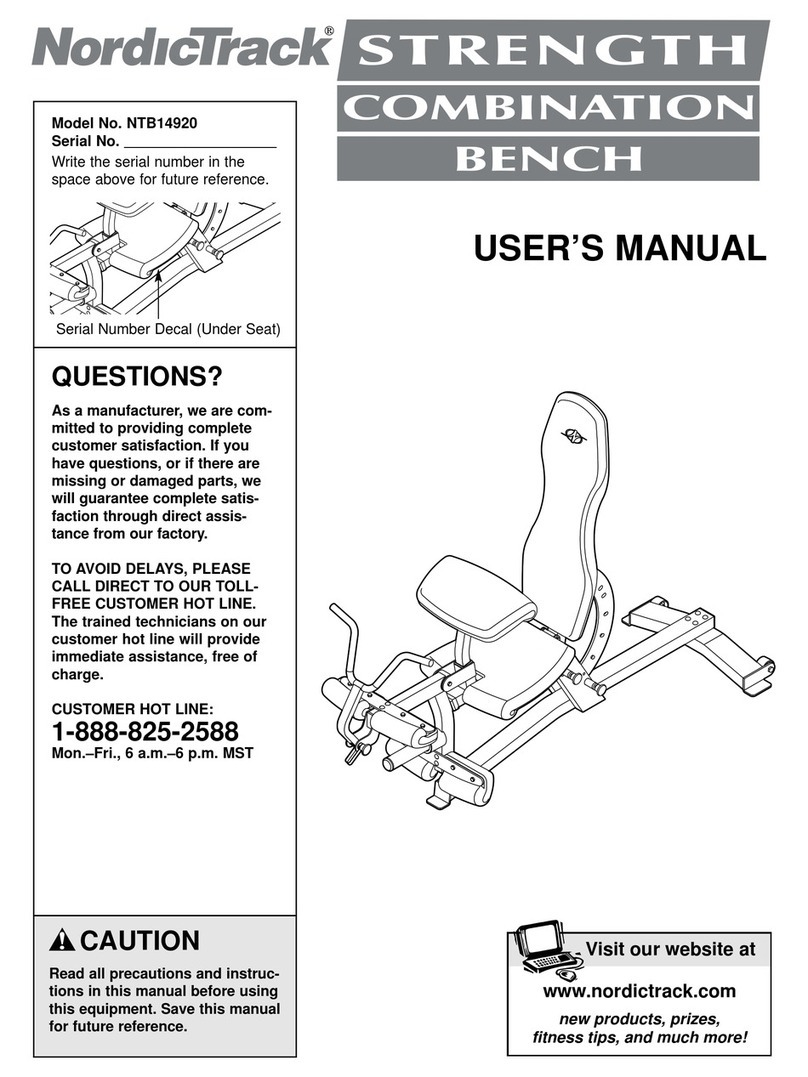 NordicTrack NTB14920 User manual