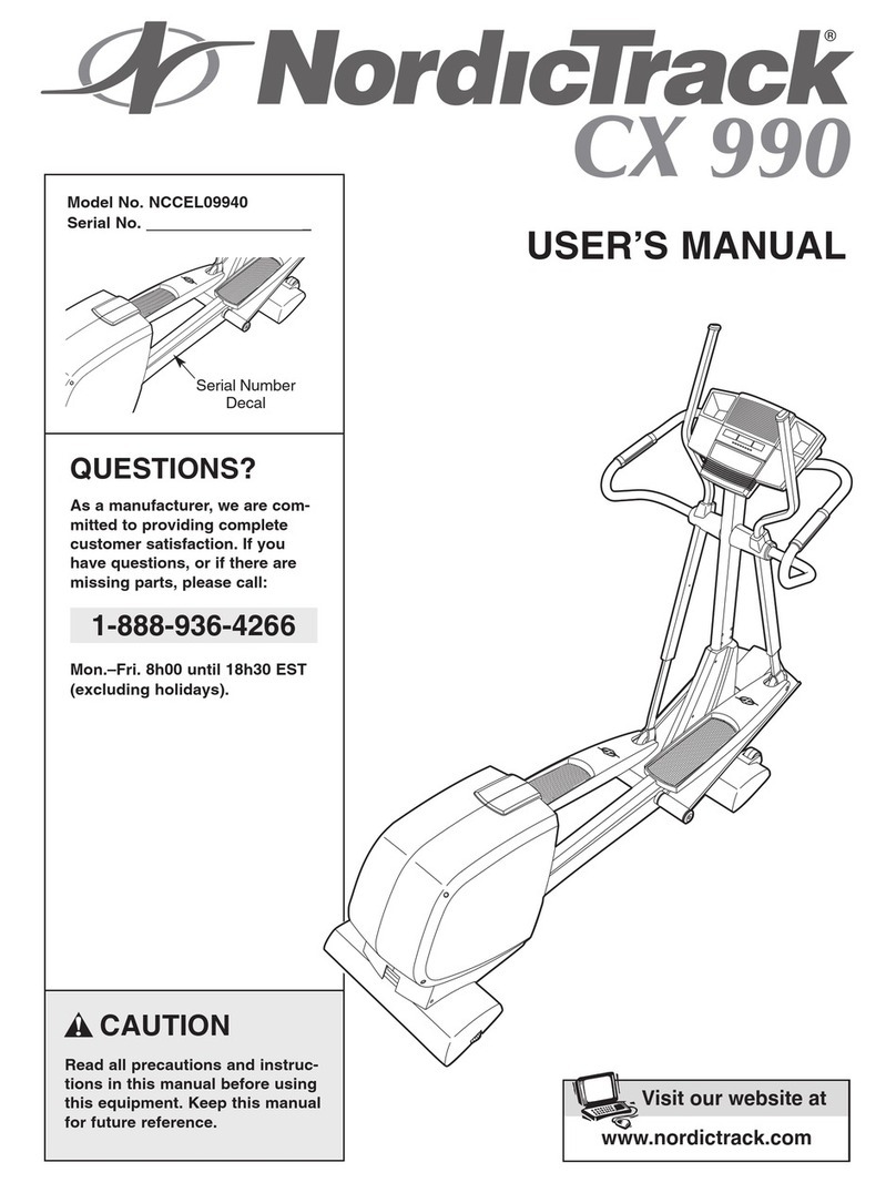 NordicTrack NCCEL09940 user manual