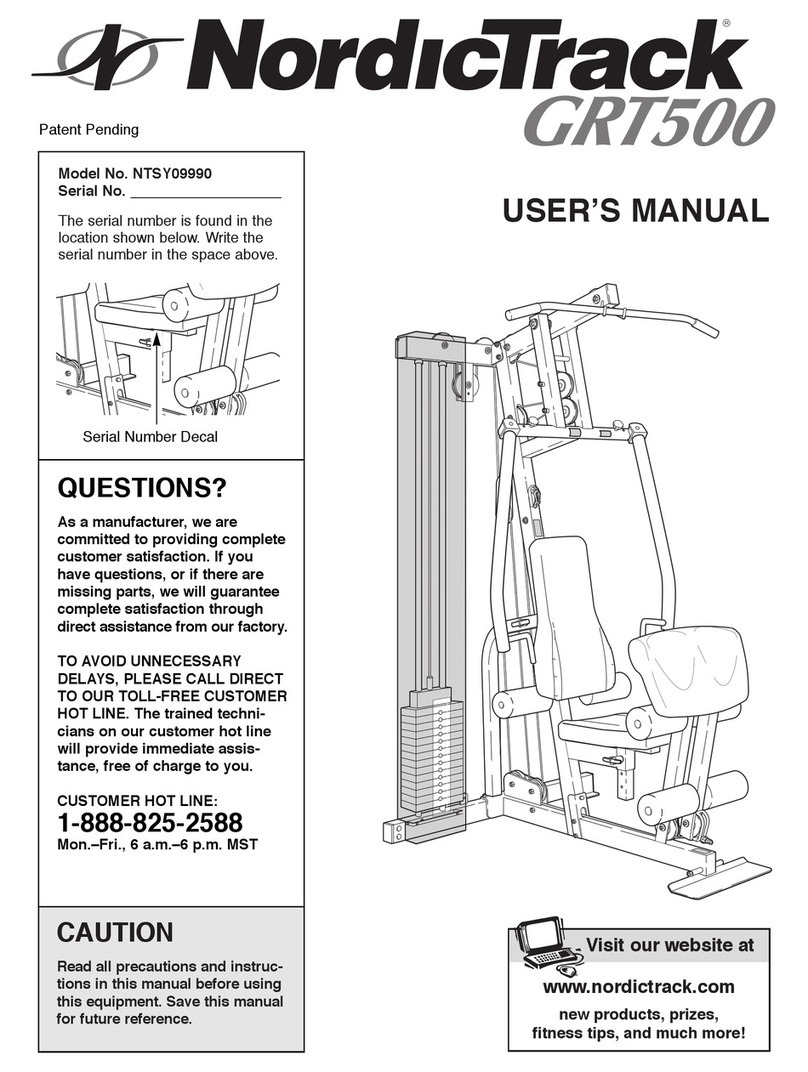 NordicTrack GRT500 User manual