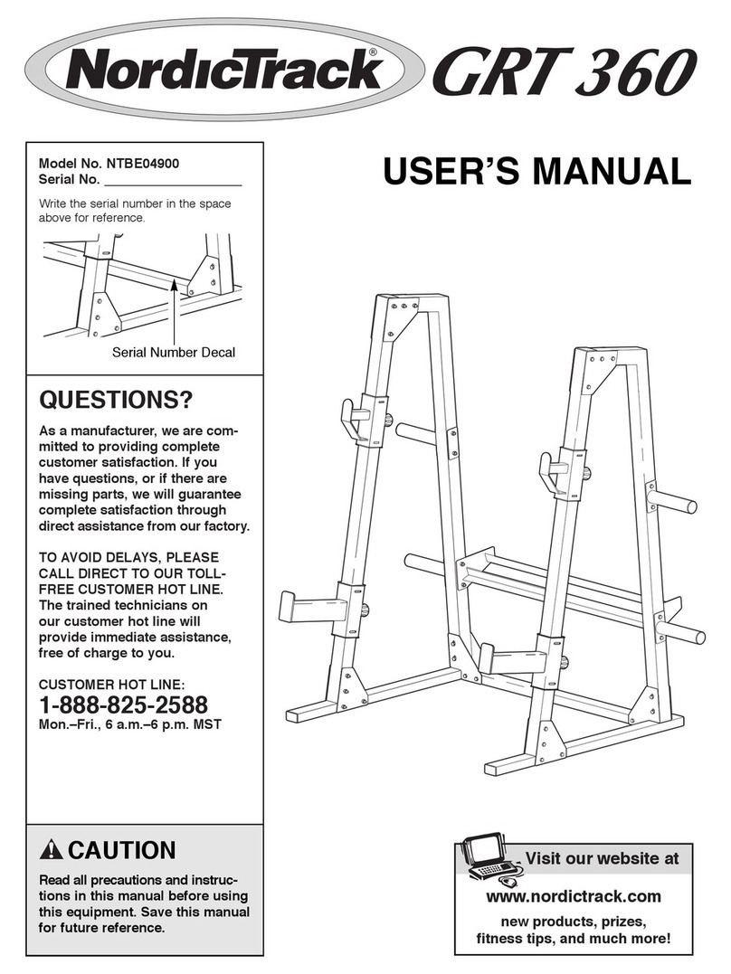 NordicTrack GRT 360 user manual