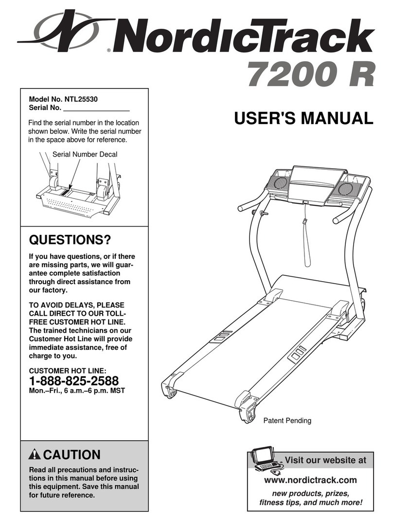 NordicTrack AudioStrider NTL25530 User manual