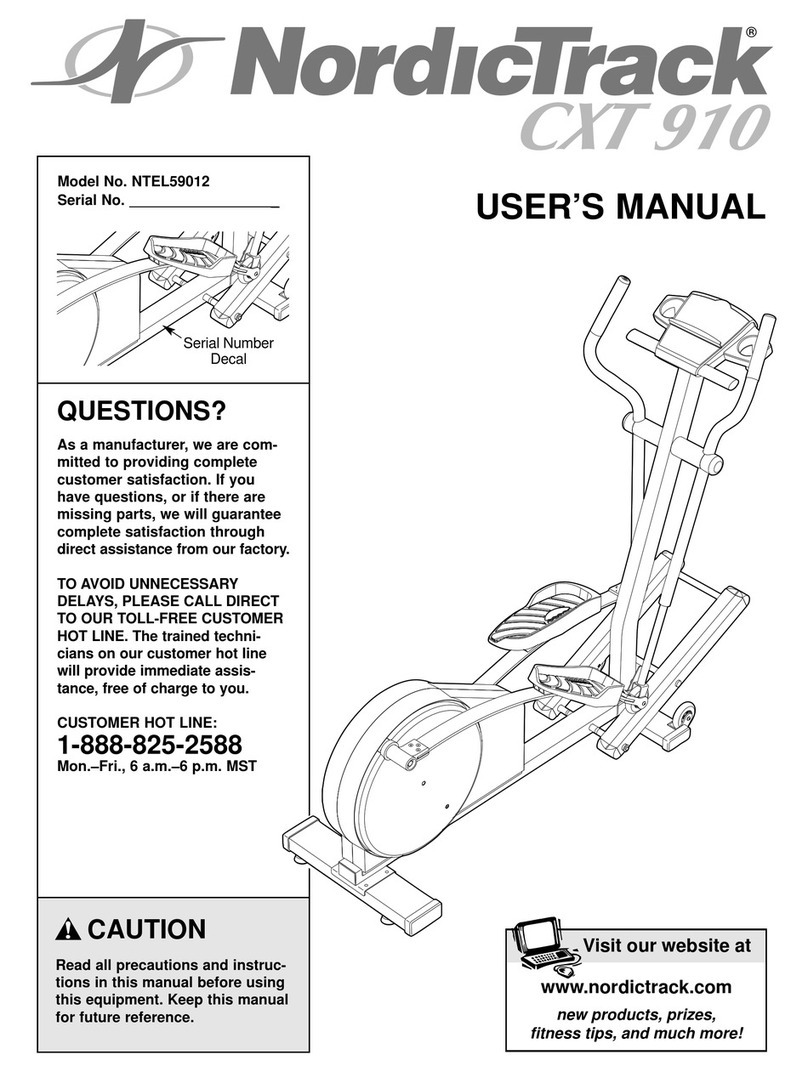 NordicTrack NTEL59012 User manual